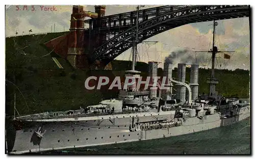 Cartes postales Bateau de Guerre SMS York