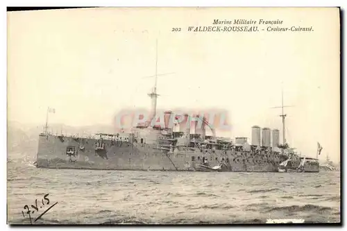 Cartes postales Bateau de Guerre Waldeck Rousseau Croiseur Cuirasse