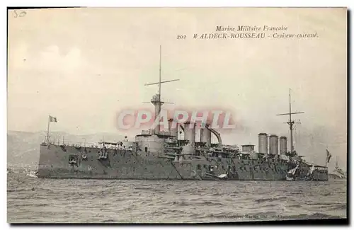 Cartes postales Bateau de Guerre Waldeck Rousseau Croiseur Cuirasse