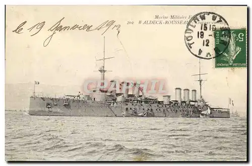 Cartes postales Bateau de Guerre Waldeck Rousseau Croiseur Cuirasse