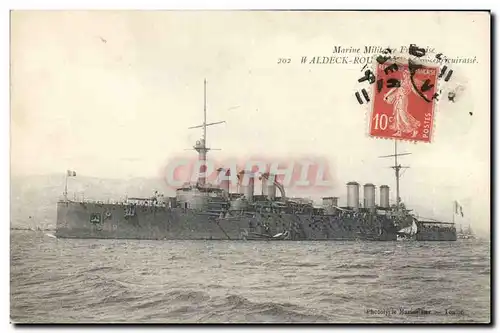 Cartes postales Bateau de Guerre Waldeck Rousseau Croiseur Cuirasse