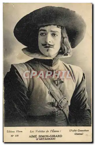 Cartes postales moderne Cinema Aime Simon Girard D&#39Artagnan Trois Mousquetaires