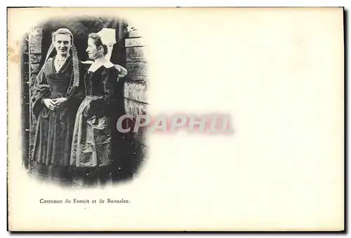 Cartes postales Folklore Costumes de Faouet et de Bannalec