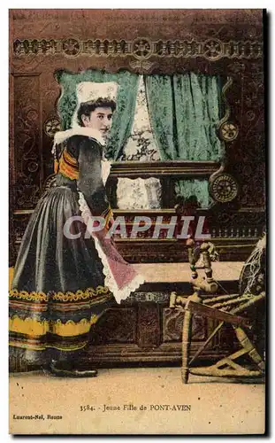 Cartes postales Folklore Jeune fille de Pont Aven