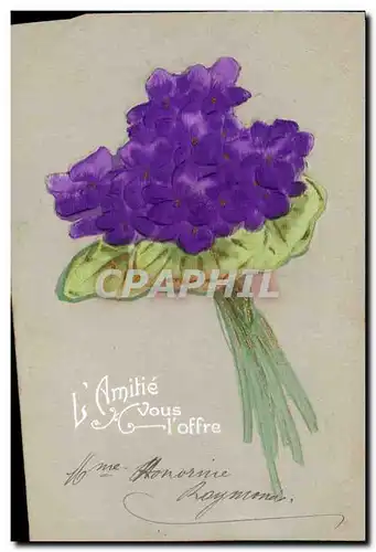 Cartes postales Fantaisie Fleurs