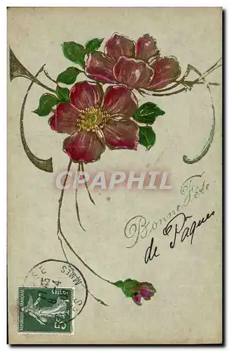 Cartes postales Fantaisie Fleurs