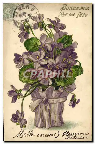 Cartes postales Fantaisie Fleurs