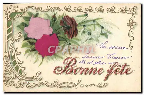 Cartes postales Fantaisie Fleurs