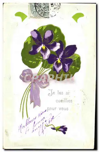 Cartes postales Fantaisie Fleurs