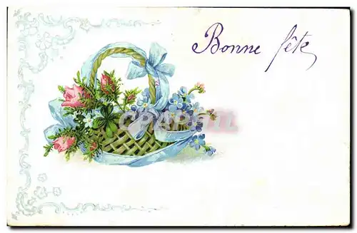 Cartes postales Fantaisie Fleurs