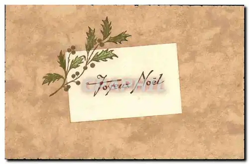 Cartes postales Fantaisie Fleurs Noel