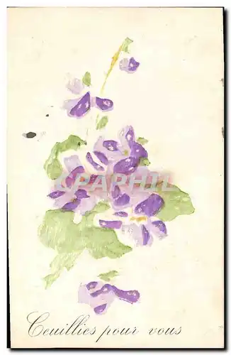 Cartes postales Fantaisie Fleurs