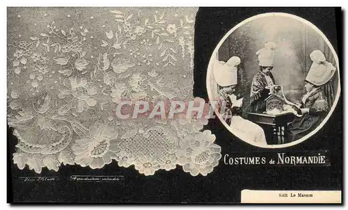 Cartes postales Folklore Dentelle Ecole Dentelliere de Point d'Alencon Normandie