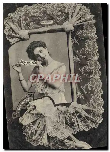 Cartes postales Folklore Dentelle Dentelliere Point d'Alencon