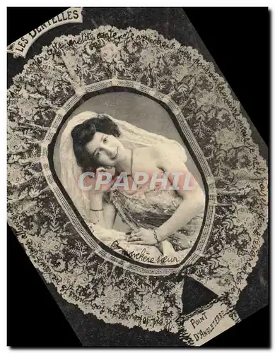 Cartes postales Folklore Dentelle Dentelliere Point d'Angleterre