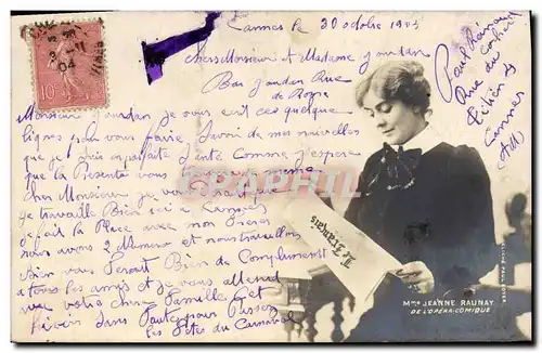 Cartes postales Mme Jeanne Raunay de L&#39Opera Comique