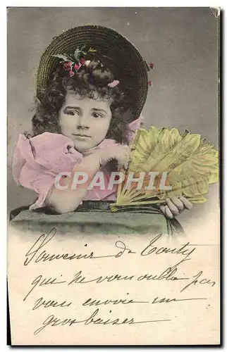 Cartes postales Fantaisie Eventail Enfant