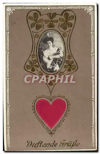 Cartes postales Fantaisie Coeur Femme