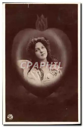 Cartes postales Fantaisie Coeur Femme