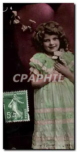 Cartes postales Fantaisie Coeur Enfant