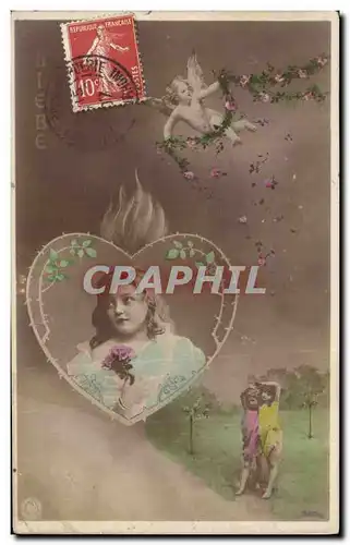 Cartes postales Fantaisie Coeur Enfants