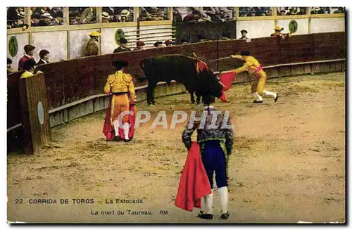 Ansichtskarte AK Corrida Course de taureaux La estocada