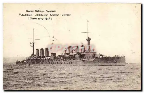 Ansichtskarte AK Bateau de Guerre Waldeck Rousseau Croiseur Cuirasse