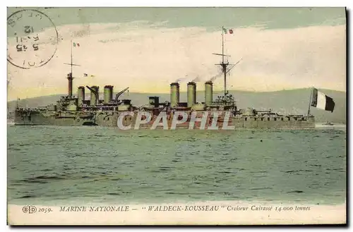 Cartes postales Bateau de Guerre Waldeck Rousseau Croiseur Cuirasse