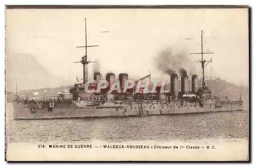 Ansichtskarte AK Bateau de Guerre Waldeck Rousseau Croiseur de 1ere classe