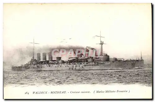 Cartes postales Bateau de Guerre Waldeck Rousseau Croiseur Cuirasse