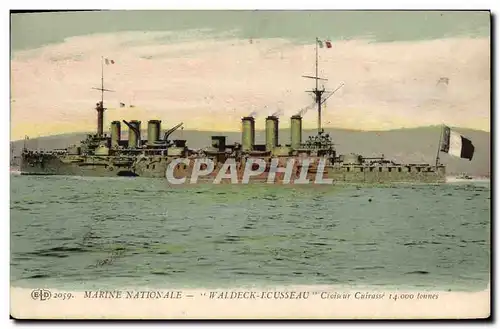 Cartes postales Bateau de Guerre Waldeck Rousseau Croiseur Cuirasse