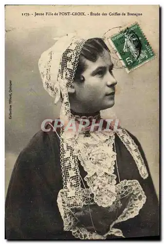 Cartes postales Folklore Jeune fille de Pont Croix