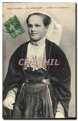 Cartes postales Folklore Guingamp Coiffure de ceremonie