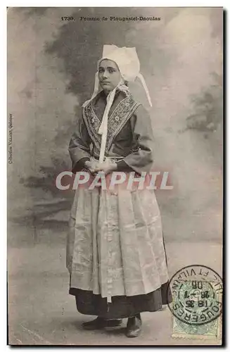 Cartes postales Folklore Femme de Plougastel Daoulas