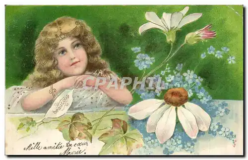 Cartes postales Fantaisie Fleurs Beaucoup