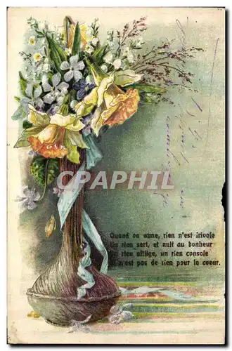 Cartes postales Fantaisie Fleurs