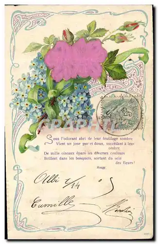 Cartes postales Fantaisie Fleurs