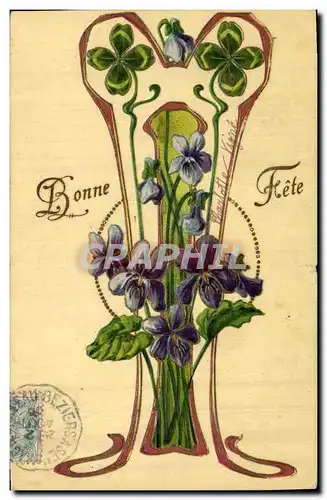 Cartes postales Fantaisie Fleurs