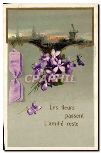 Cartes postales Fantaisie Fleurs