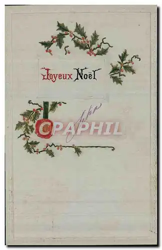 Cartes postales Fantaisie Fleurs Noel