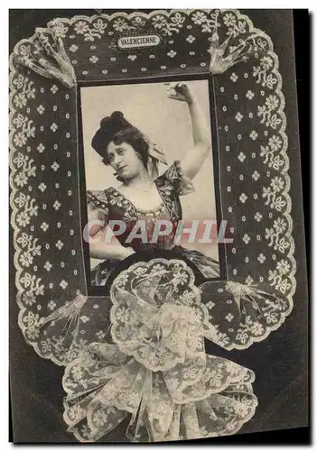 Cartes postales Folklore Dentelle Dentelliere Valencienne