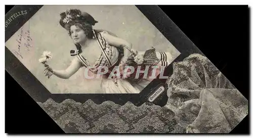 Cartes postales Folklore Dentelle Dentelliere Chantilly