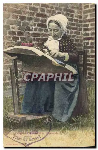 Cartes postales Folklore Dentelle Dentelliere flamande
