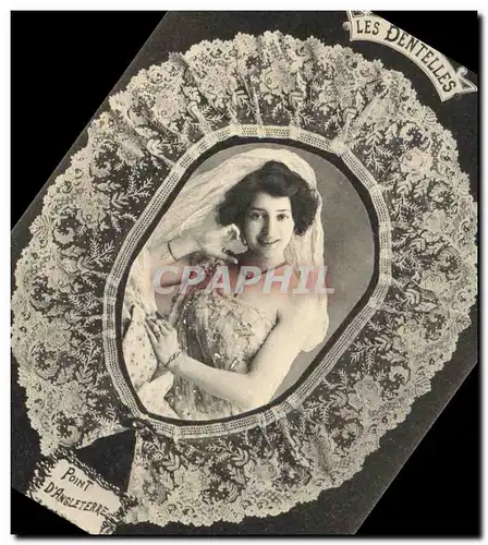 Cartes postales Folklore Dentelle Dentelliere Point d'Angleterre