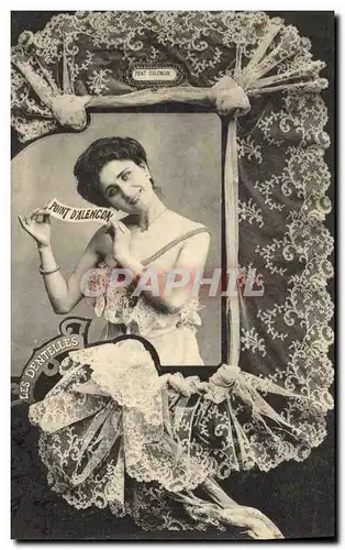 Cartes postales Folklore Dentelle Dentelliere Point d'Alencon