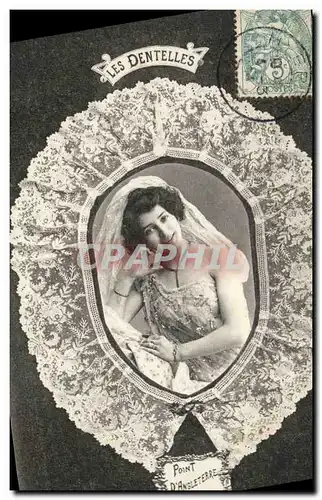 Cartes postales Folklore Dentelle Dentelliere Point d'Angleterre