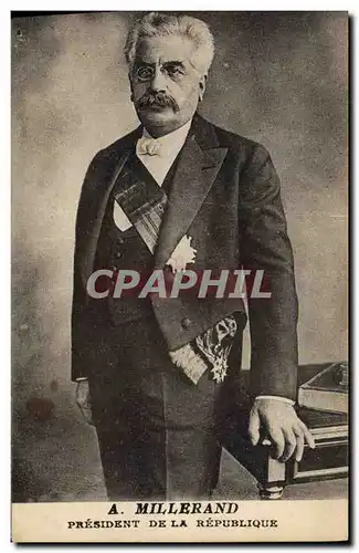 Ansichtskarte AK Millerand President de la Republique
