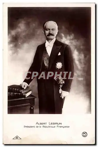 Cartes postales Albert lebrun President de la Republique