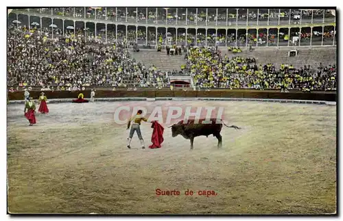 Cartes postales Corrida Course de Taureaux Suerte de Capa