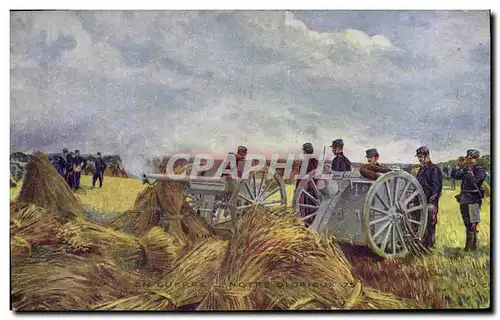 Cartes postales Militaria Notre glorieux 75 Canon